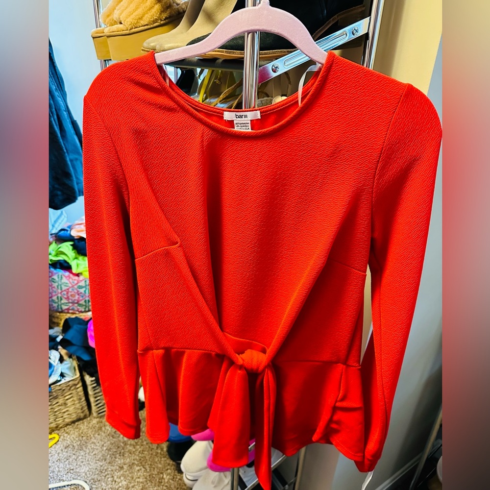 Bar III Red Blouse